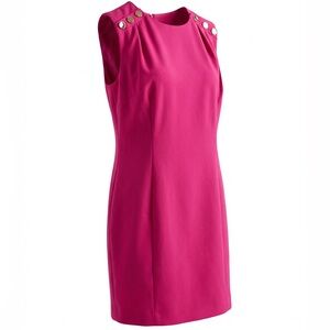 Ann Taylor Elegant Pink Sleeveless Dress